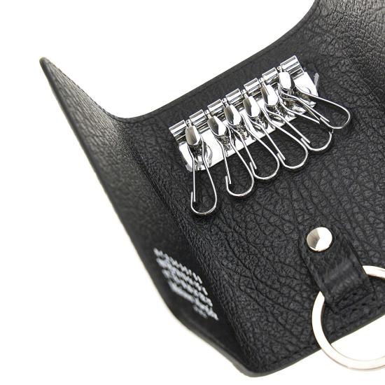 26FW 마르지엘라 포 스티치 키 홀더 SA3UA0001P4455 Black - MAISON MARGIELA