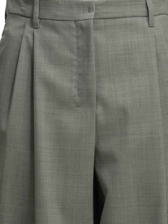 26FW 에스막스마라 스트레이트 팬츠 맞춤형 울 팬츠 (회색) - 'S MAX MARA