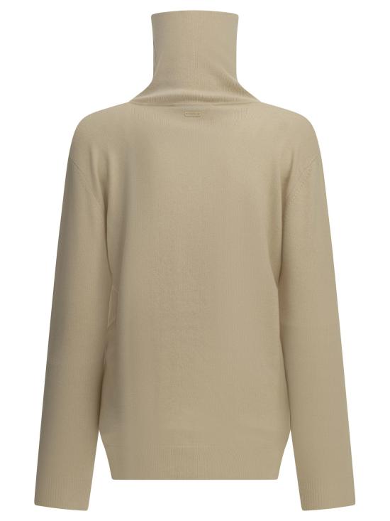 26FW 막스마라 니트웨어 울과 캐시미어 혼방 터틀넥 스웨터  베이지 - MAX MARA