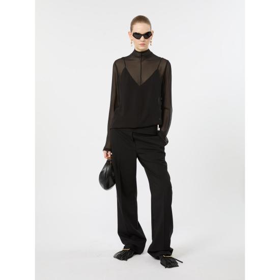 26FW 스포트막스 스트레이트 팬츠 2622136022600003 BLACK - SPORTMAX