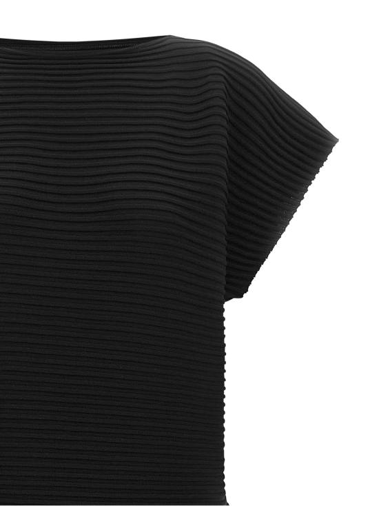 26FW 플리츠플리즈 원피스 지그재그 니트 드레스 블랙 - PLEATS PLEASE