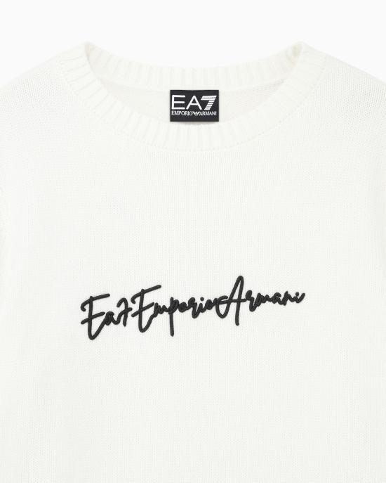 26FW 엠포리오 아르마니 스웨터 7W001546 AF26684 U0003 WHITE - EMPORIO ARMANI