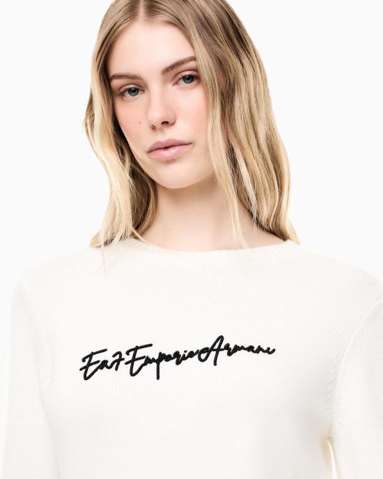 26FW 엠포리오 아르마니 스웨터 7W001546 AF26684 U0003 WHITE - EMPORIO ARMANI