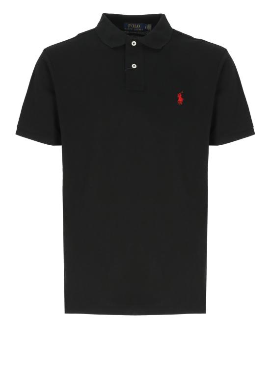 26FW 랄프 로렌 폴로 티셔츠 710795080 006 BLACK