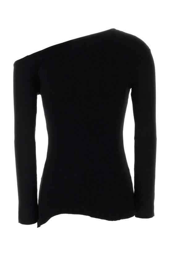 26FW 비비안웨스트우드 Hebo 비대칭 크루넥 반팔 티셔츠 1G01001JJ00BO N401 Black - VIVIENNE WESTWOOD