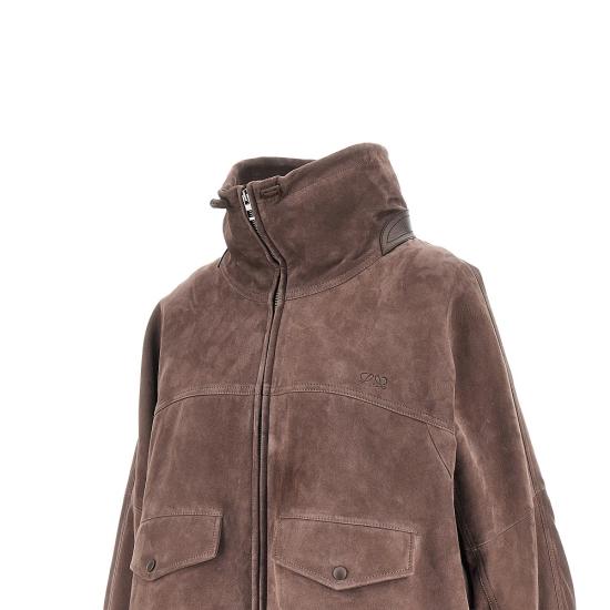 26FW 로에베 스웨이드 고트스킨 재킷 S359Y34LBJ Brown - LOEWE
