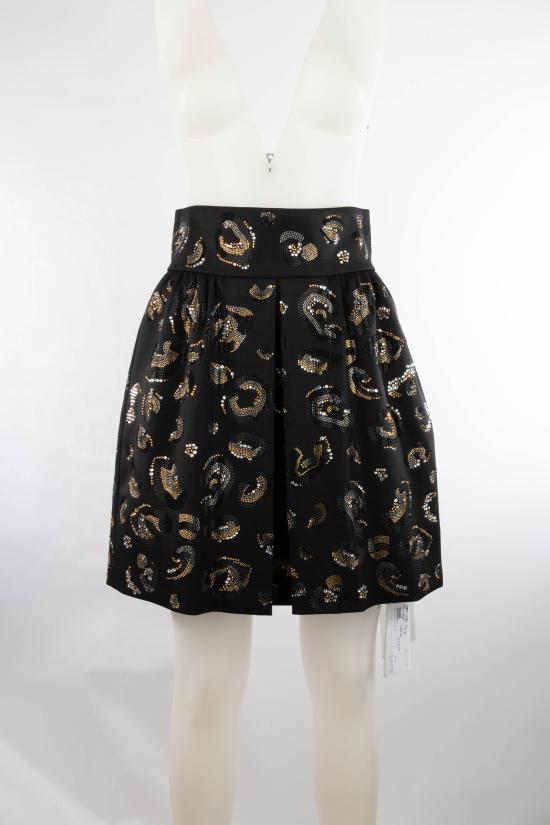 26FW 제니 스커트 81AJE350N0853 G89 BLACK GOLD