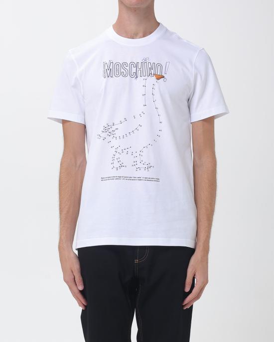 26FW 모스키노 반팔 티셔츠 0715 5241 1001 BIANCO - MOSCHINO