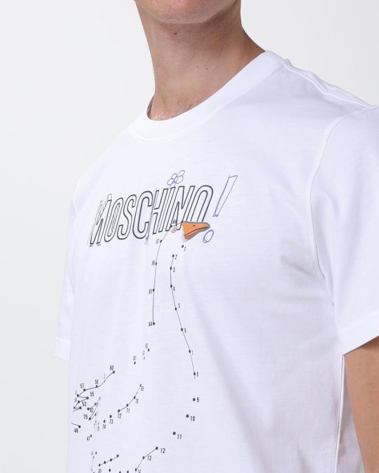 26FW 모스키노 반팔 티셔츠 0715 5241 1001 BIANCO - MOSCHINO