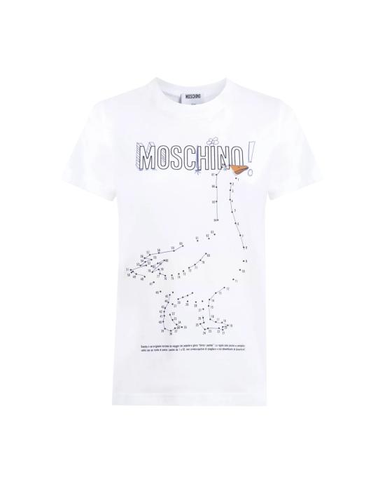 26FW 모스키노 반팔 티셔츠 0715 5241 1001 BIANCO