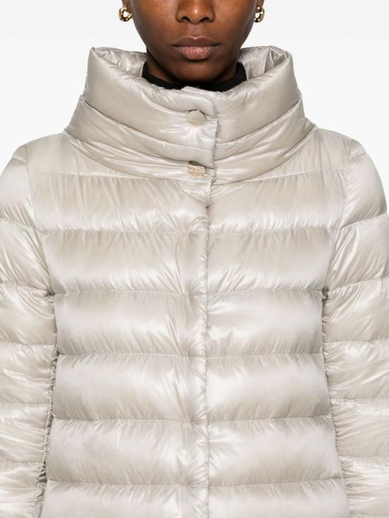 26FW 에르노 아멜리아 A 쉐입 패딩 PI0505DIC 12017Z 9402 GREY PEARL DOM - HERNO
