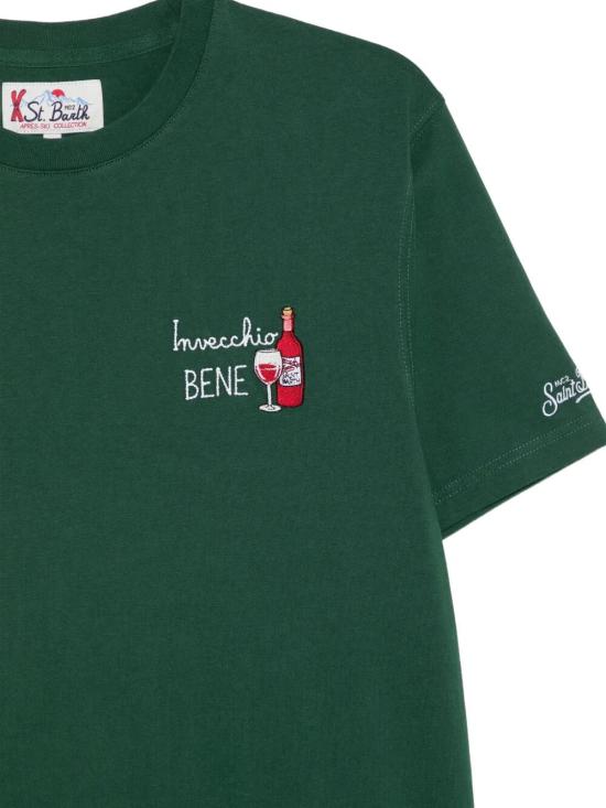 26FW 세인트바쓰 반팔 티셔츠 ARN0001 03582M INVECCHIO BENE 51 EMB - MC2 SAINT BARTH