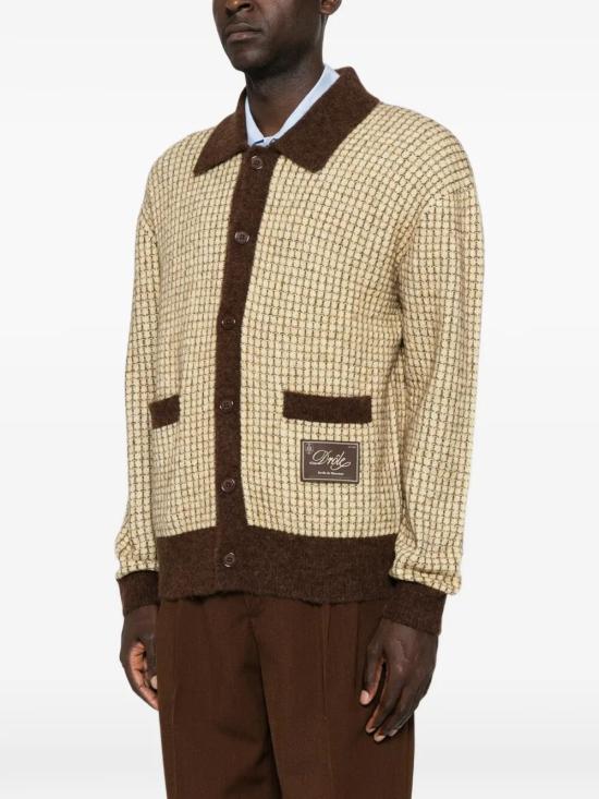 26FW 드롤드무슈 가디건 M CA191 WO018 YL YL YELLOW - DROLE DE MONSIEUR