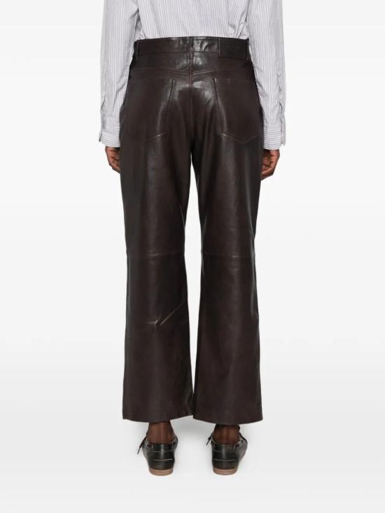 26FW 위켄드막스마라 가죽 팬츠 2625436012600 002 DARK BOWN - WEEKEND MAX MARA