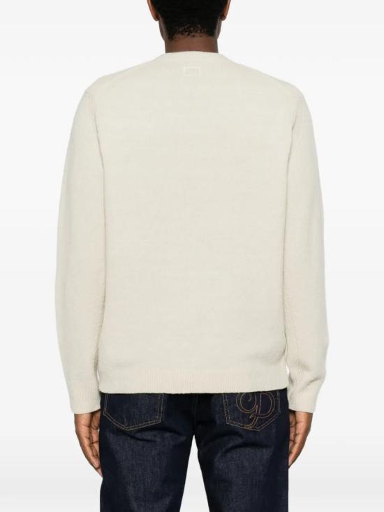 26FW 씨피 컴퍼니 스웨터 21CLKN010A110778A 120 SILVER BIRCH - C.P. COMPANY