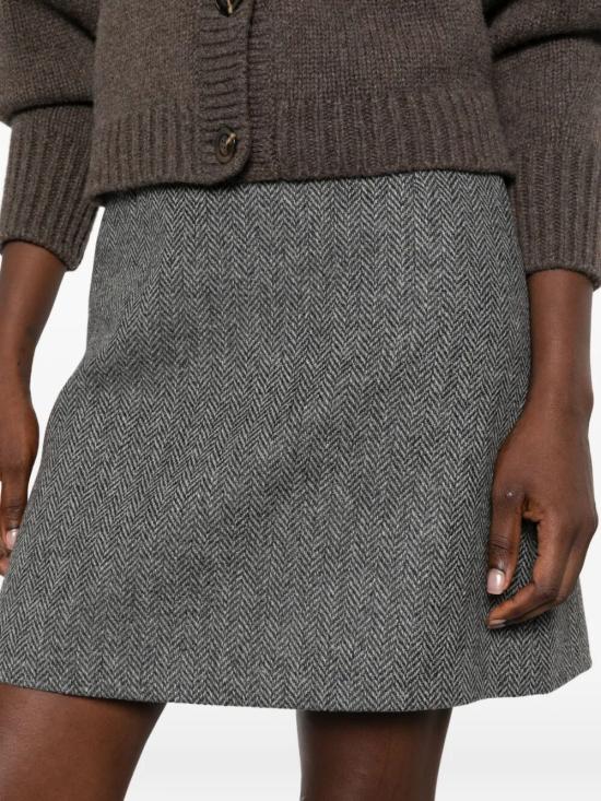 26FW 위켄드막스마라 숏 스커트 2625106072600 008 DARK GREY - WEEKEND MAX MARA