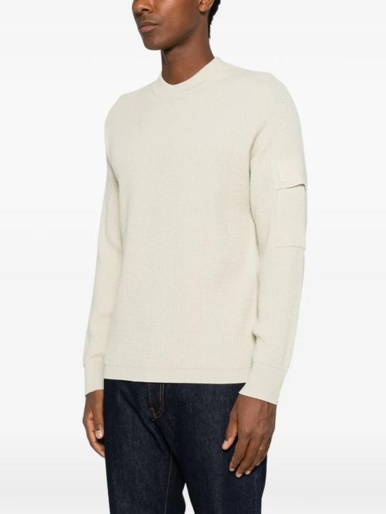 26FW 씨피 컴퍼니 스웨터 21CLKN040A005528A 120 SILVER BIRCH - C.P. COMPANY