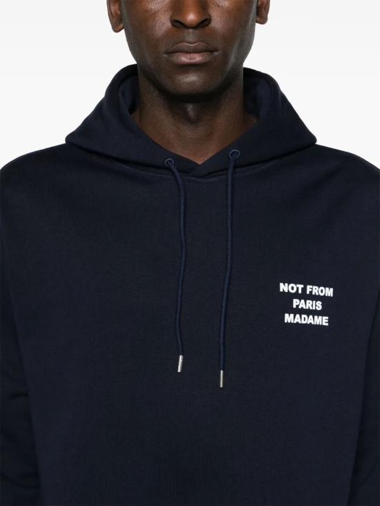 26FW 드롤드무슈 후드 티셔츠 M HO162 CO127 NY NY NAVY - DROLE DE MONSIEUR
