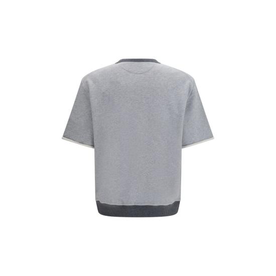 26FW 브루넬로 쿠치넬리 탑 BRMM8263391GCT924BB GRAY - BRUNELLO CUCINELLI