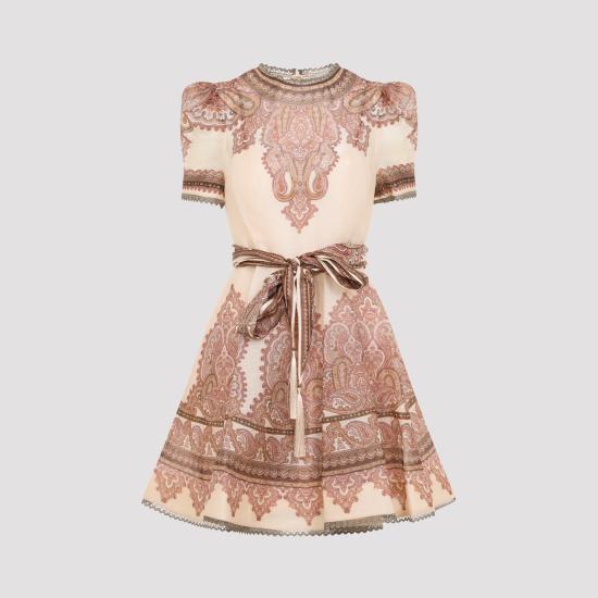 26FW 짐머만 미디 원피스 9767DF262 LAPA NUDE NEUTRALS - ZIMMERMANN
