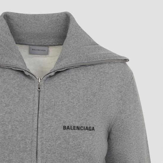 26FW 발렌시아가 피티드 집업 스웨트셔츠 자켓 A009S3TUVA4 8519 GREY - BALENCIAGA