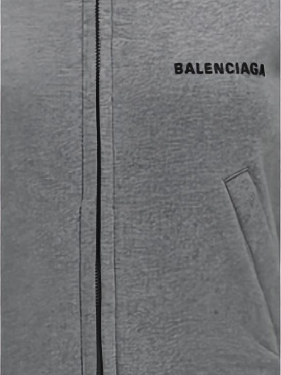 26FW 발렌시아가 피티드 집업 스웨트셔츠 자켓 A009S3TUVA4 8519 GREY - BALENCIAGA