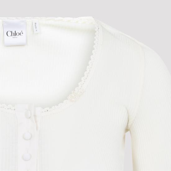 26FW 끌로에 반팔 티셔츠 CH26AJH43088 107 WHITE - CHLOE