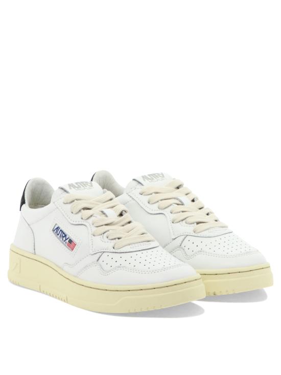 26SS 오트리 메달리스트 로우 레더 스니커즈 AULWLL22 WHITE - AUTRY