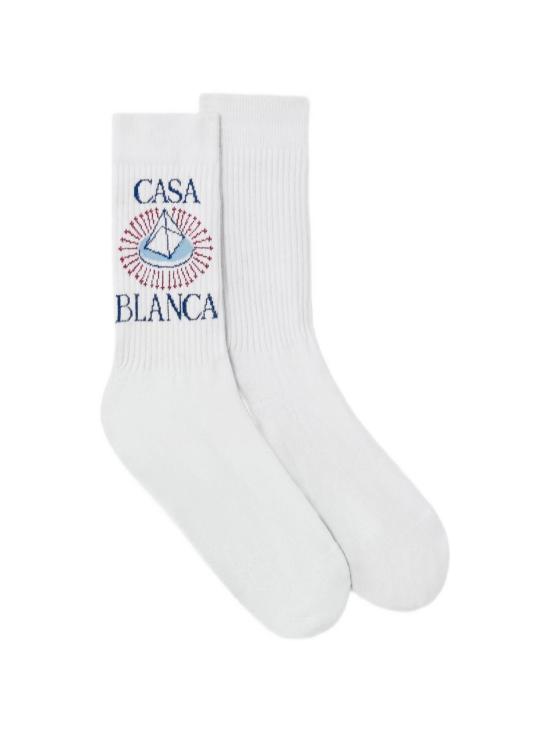 26FW 카사블랑카 양말 AAW26ACC01004 WHITE - CASABLANCA