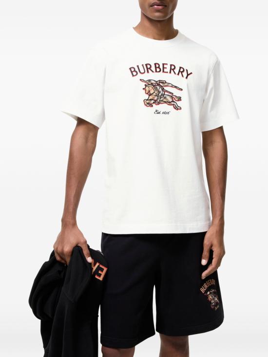 26FW 버버리 반팔 티셔츠 8132683 B7078 CHALK - BURBERRY
