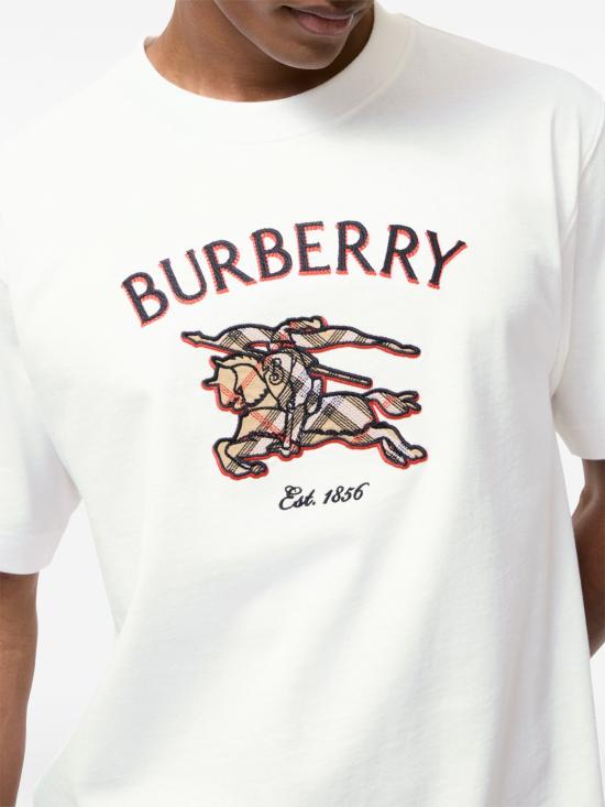 26FW 버버리 반팔 티셔츠 8132683 B7078 CHALK - BURBERRY