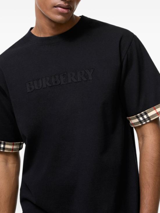26FW 버버리 반팔 티셔츠 8132786 A1189 BLACK - BURBERRY