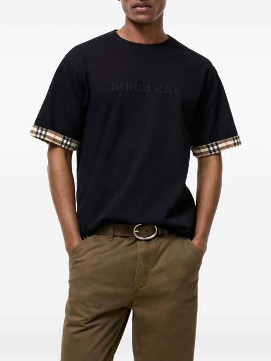 26FW 버버리 반팔 티셔츠 8132786 A1189 BLACK - BURBERRY