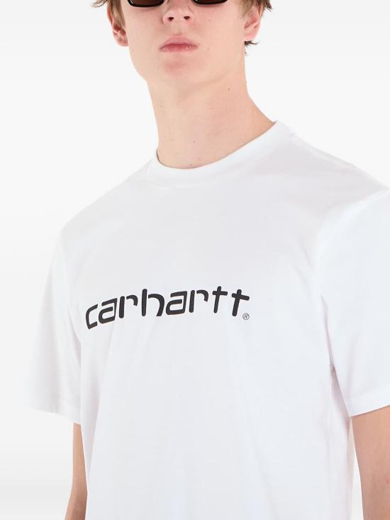 26FW 칼하트 WIP 스크립트 숏 슬리브 티셔츠 I035700 00AXX WHITEBLACK - CARHARTT WIP