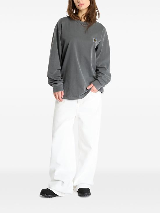 26FW 칼하트 WIP 비스타 롱슬리브 티셔츠 I030779 89GD BLACK - CARHARTT WIP