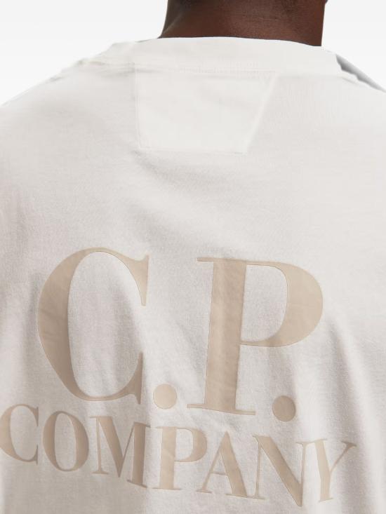 26FW 씨피 컴퍼니 30/1 저지 숏슬리브 컴포트 티셔츠 21CMTS135A005100W 103 GAUZEWHITE - C.P. COMPANY