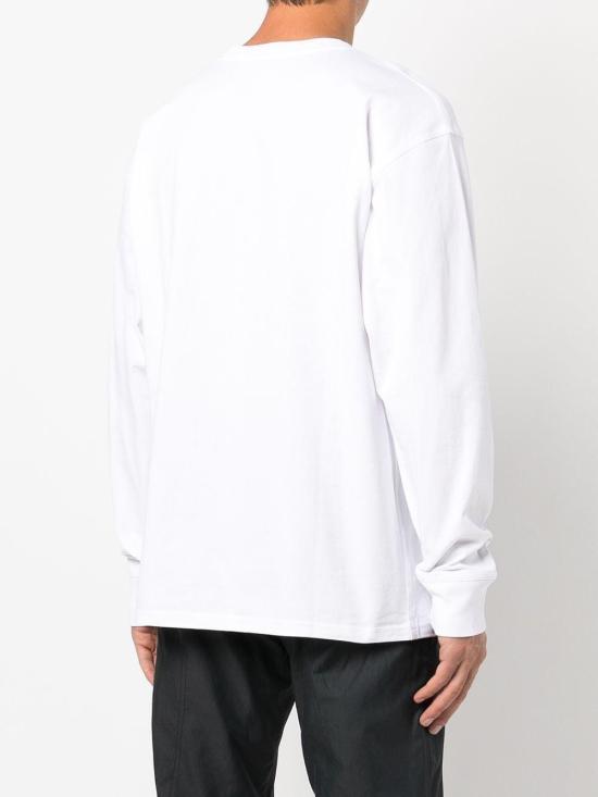 26FW 칼하트 WIP 아메리칸 스크립트 롱슬리브 티셔츠 I029955 02XX WHITE - CARHARTT WIP