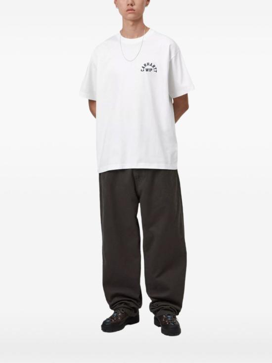 26FW 칼하트 WIP 반팔 티셔츠 I037255 12HXX WHITEDARKN - CARHARTT WIP