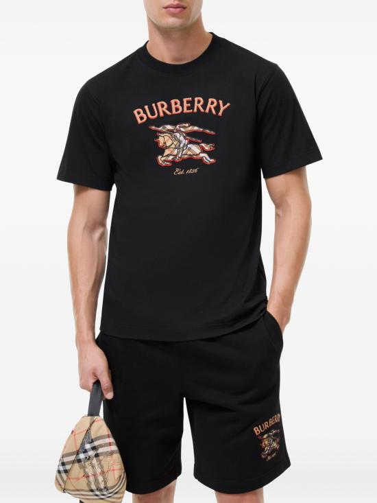 26FW 버버리 반팔 티셔츠 8132682 A1189 BLACK - BURBERRY