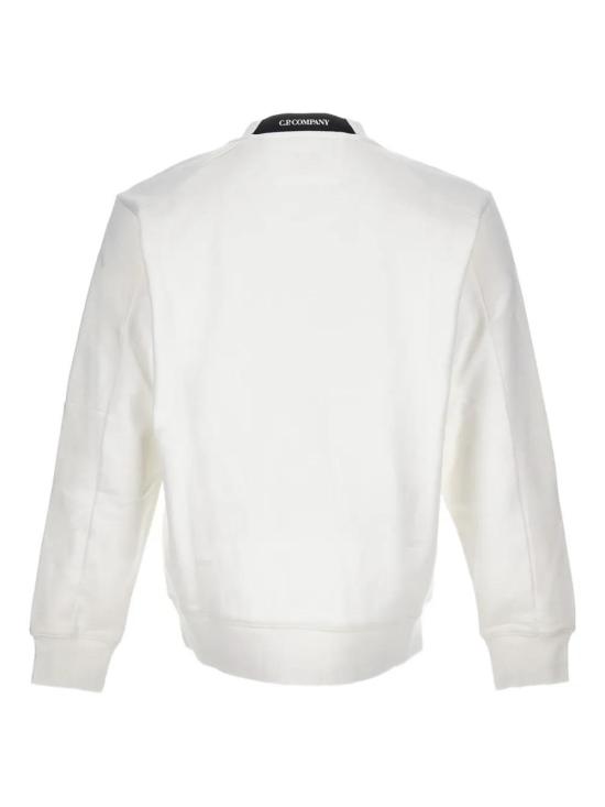 26FW 씨피 컴퍼니 다이애그널 레이즈드 플리스 스웨트셔츠 RCCMSS713A005086W 103 GAUZEWHITE - C.P. COMPANY