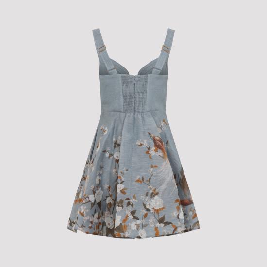 26FW 짐머만 미디 원피스 0247DF263 BBF BLUE - ZIMMERMANN