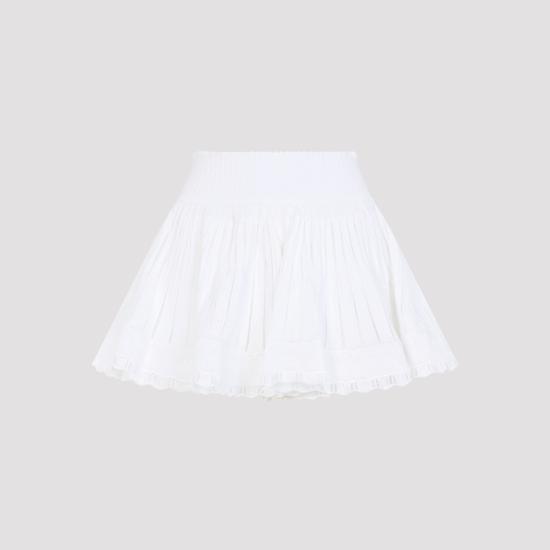 26FW 알라이아 스트레이트 팬츠 AA9P1123M7126 000 WHITE - ALAIA