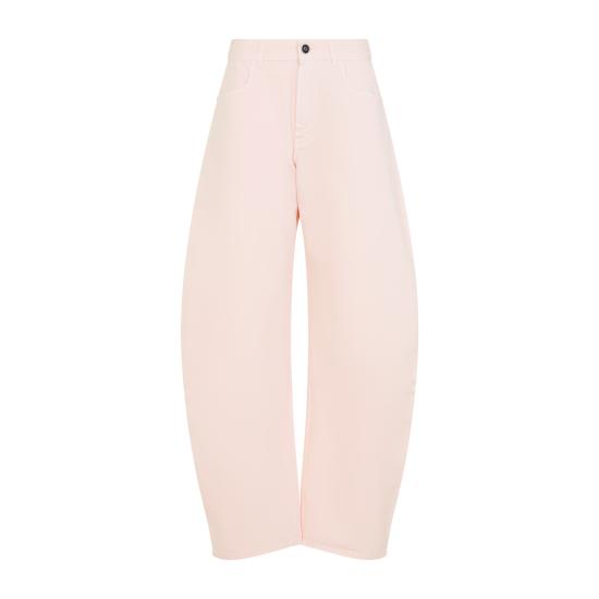 26FW 알라이아 스트레이트 팬츠 AA9P1215D028D 416 PINK PURPLE