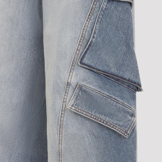 26FW 알라이아 스트레이트 팬츠 AA9P1400D026D A56 BLUE - ALAIA