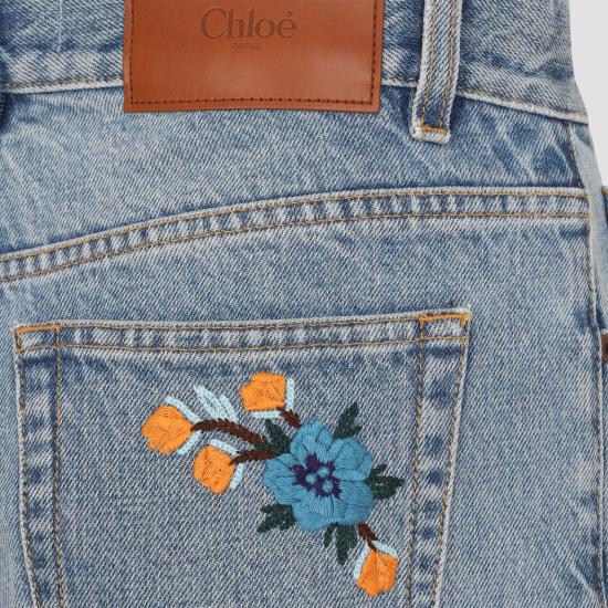 26FW 끌로에 스트레이트 팬츠 CH26WDP53158 480 BLUE - CHLOE