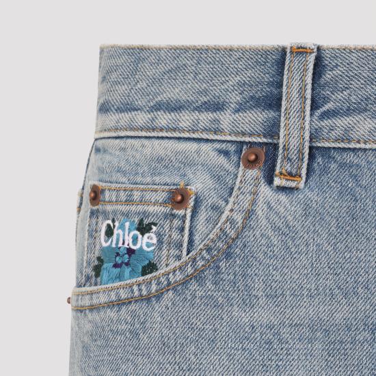 26FW 끌로에 스트레이트 팬츠 CH26WDP53158 480 BLUE - CHLOE