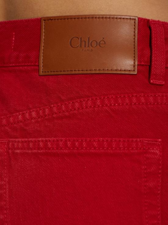 26FW 끌로에 스트레이트 팬츠 CH26WDP21159 656 RED - CHLOE