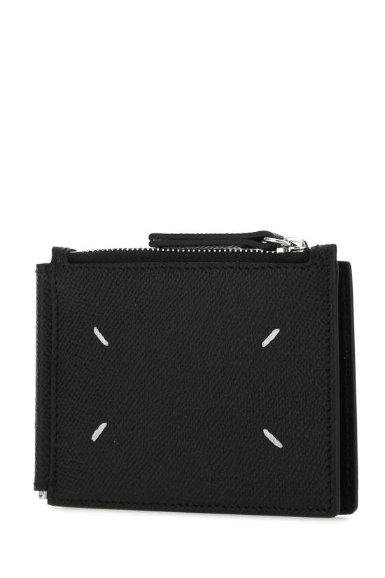  마르지엘라 보빈 레더 머니 클립 지갑 SA1UI0018P4745T8013 black - MAISON MARGIELA