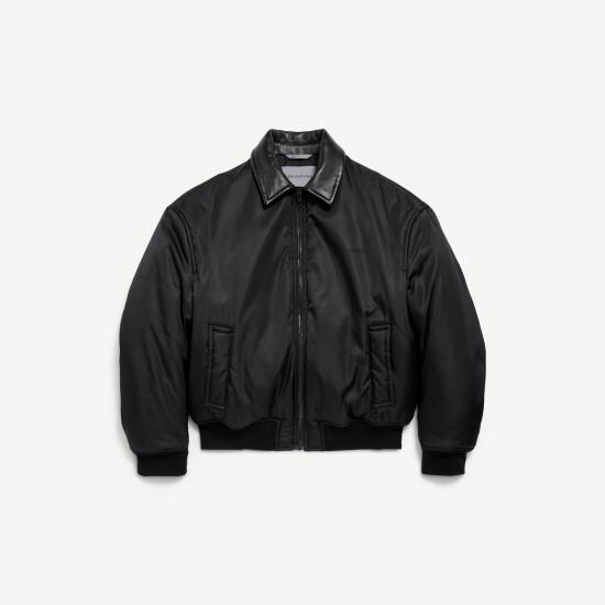 26FW 발렌시아가 코쿤 보머 재킷 A009J9TUO21 1000 BLACK