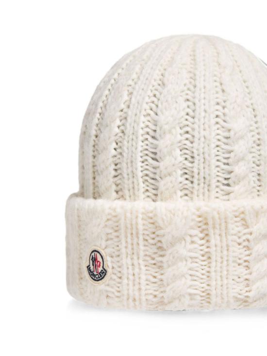 26FW 몽클레어 케이블 니트 울 혼방 비니 L20933B00031N0403034 BIANCO - MONCLER